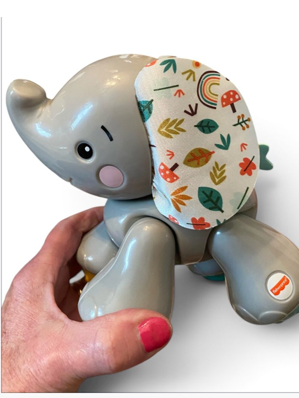 Fisher-Price Amazing Animals, Gray Elephant, Click-Clack, Babyies